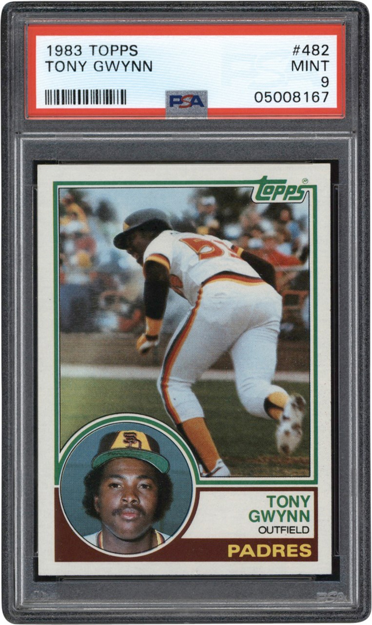 Baseball and Trading Cards - 1983 Topps  #482 Tony Gwynn Rookie Card PSA MINT 9