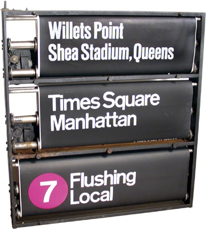 New York Mets - Shea Stadium New York City Subway Sign