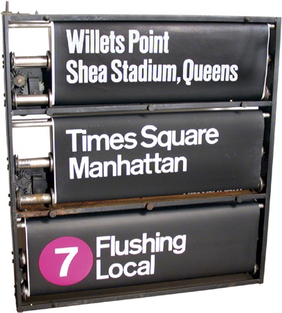 Shea Stadium New York City Subway Sign