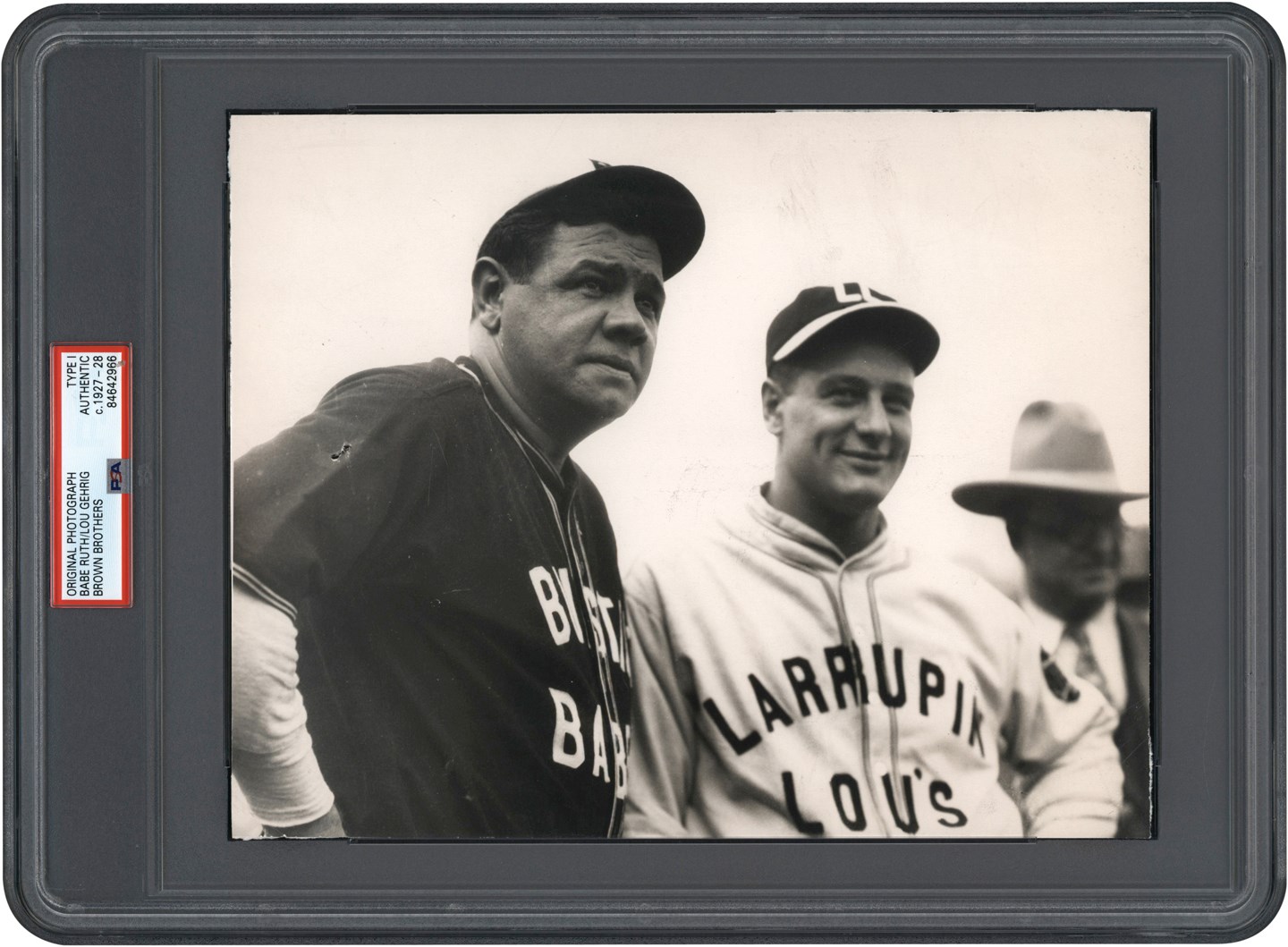 The Brown Brothers Photograph Collection - Circa 1927 Babe Ruth and Lou Gehrig Barnstorming Tour Photograph (PSA Type I)
