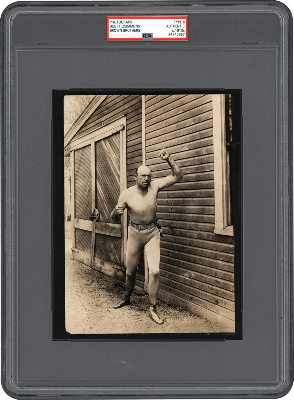 The Brown Brothers Photograph Collection - Bob Fitzsimmons Photograph (PSA Type II)