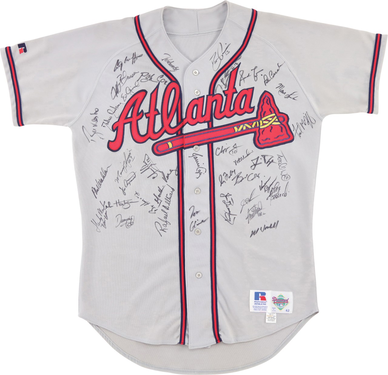 1996 Atlanta Braves Team-Signed Jersey