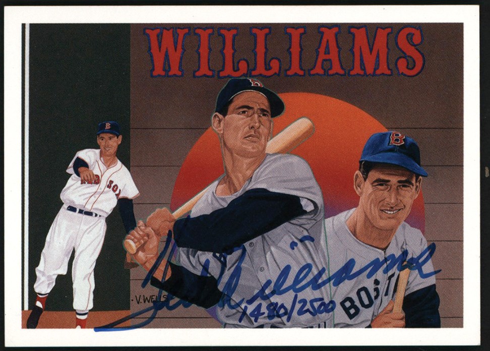 - 1990s-2000s Ted Williams Card Collection (93) w/Game Used Relics and 1992 Upper Deck Heroes Autograph