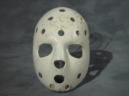 Hockey Equipment - 1963 Gerry Schultz Fiberglass Goalie Mask