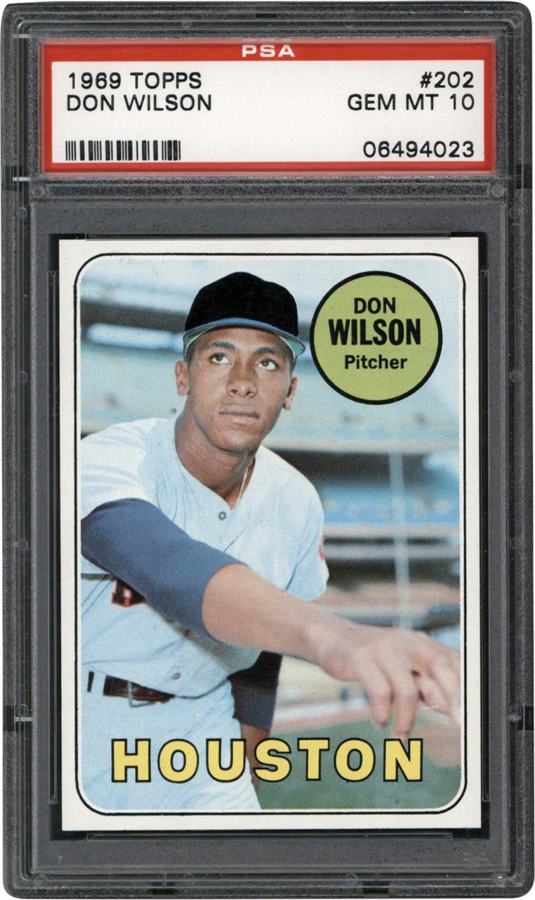 Baseball and Trading Cards - 1969 Topps #202 Don Wilson PSA GEM MINT 10
