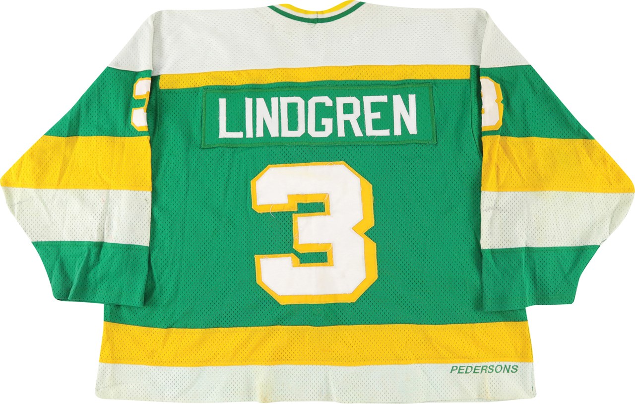 - 1983-84 Lars Lindgren Minnesota North Stars Game Worn Jersey