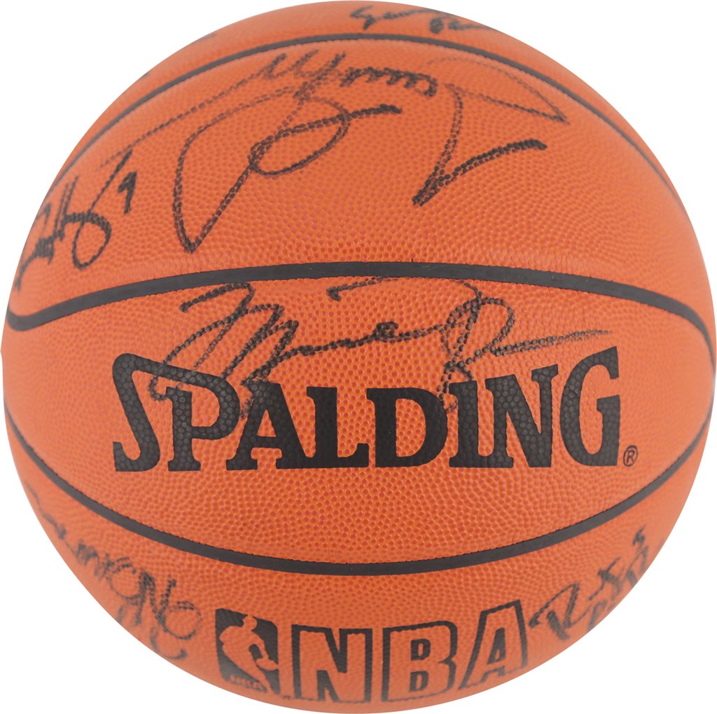 Basketball - 1997-98 World Champion Chicago Bulls "Last Dance" Team Signed Basketball w/Michael Jordan (JSA)