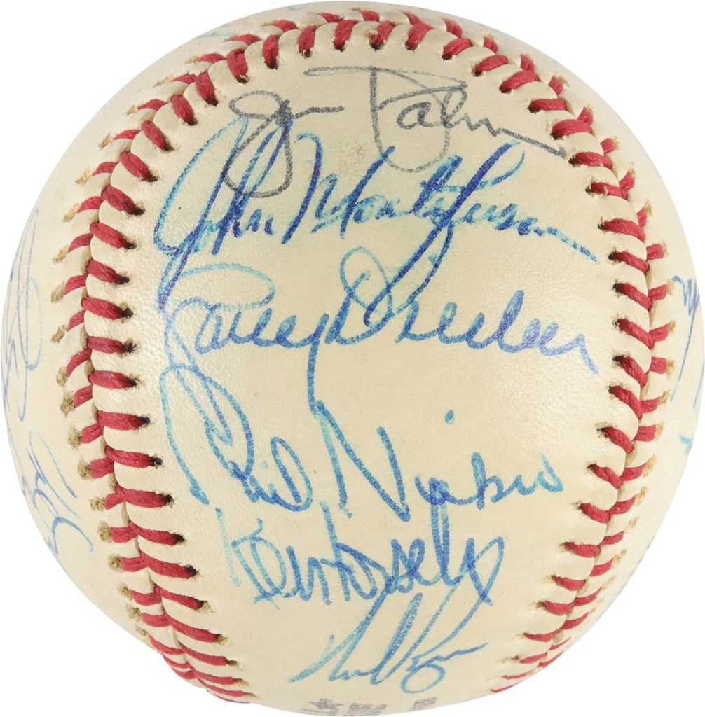 Baseball Autographs - No-Hit Pitchers Baseball w/22 Signatures