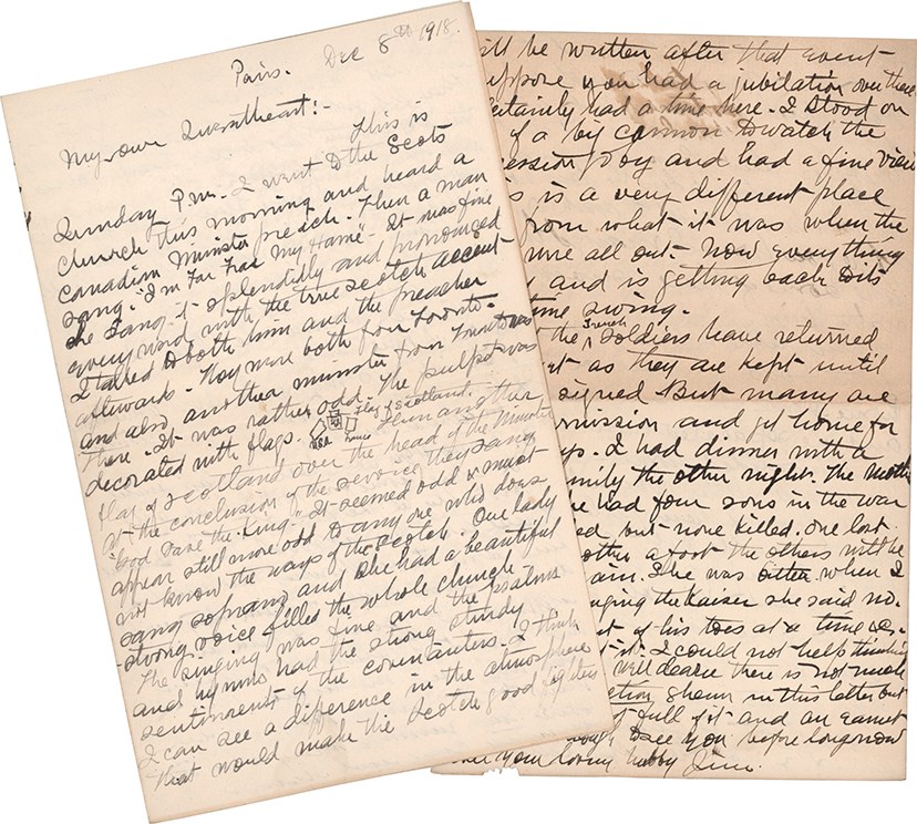Basketball - 1918 James Naismith Signed Hand Written Letter (PSA)