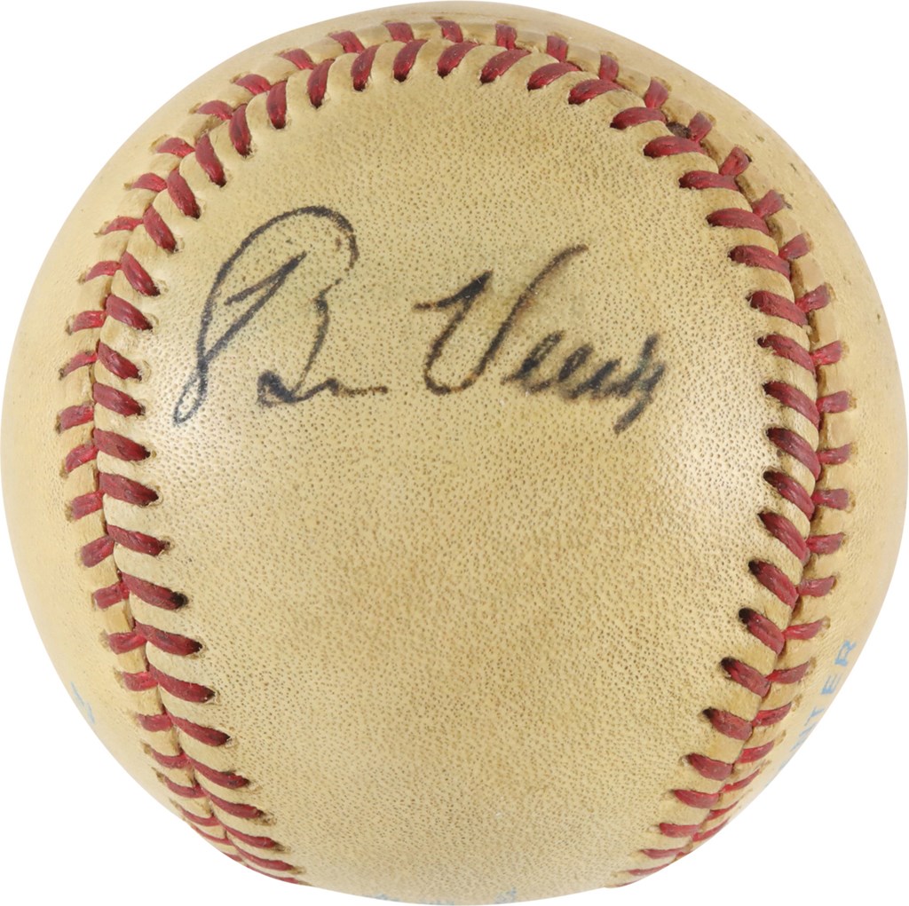 Baseball Autographs - Bill Veeck Signed Baseball (PSA)