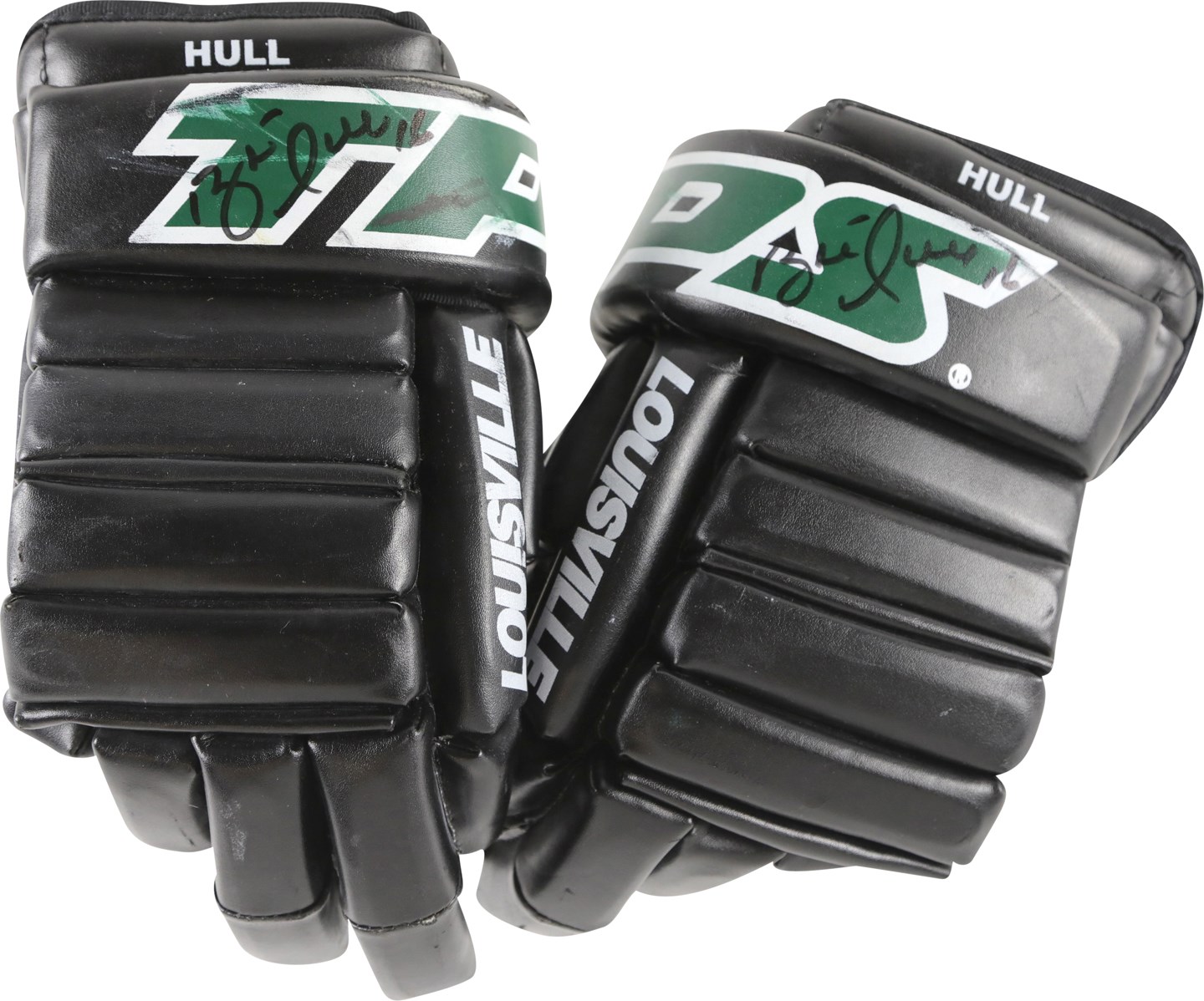 Hockey - Circa 2000 Brett Hull Dallas Stars Signed Game Worn Gloves