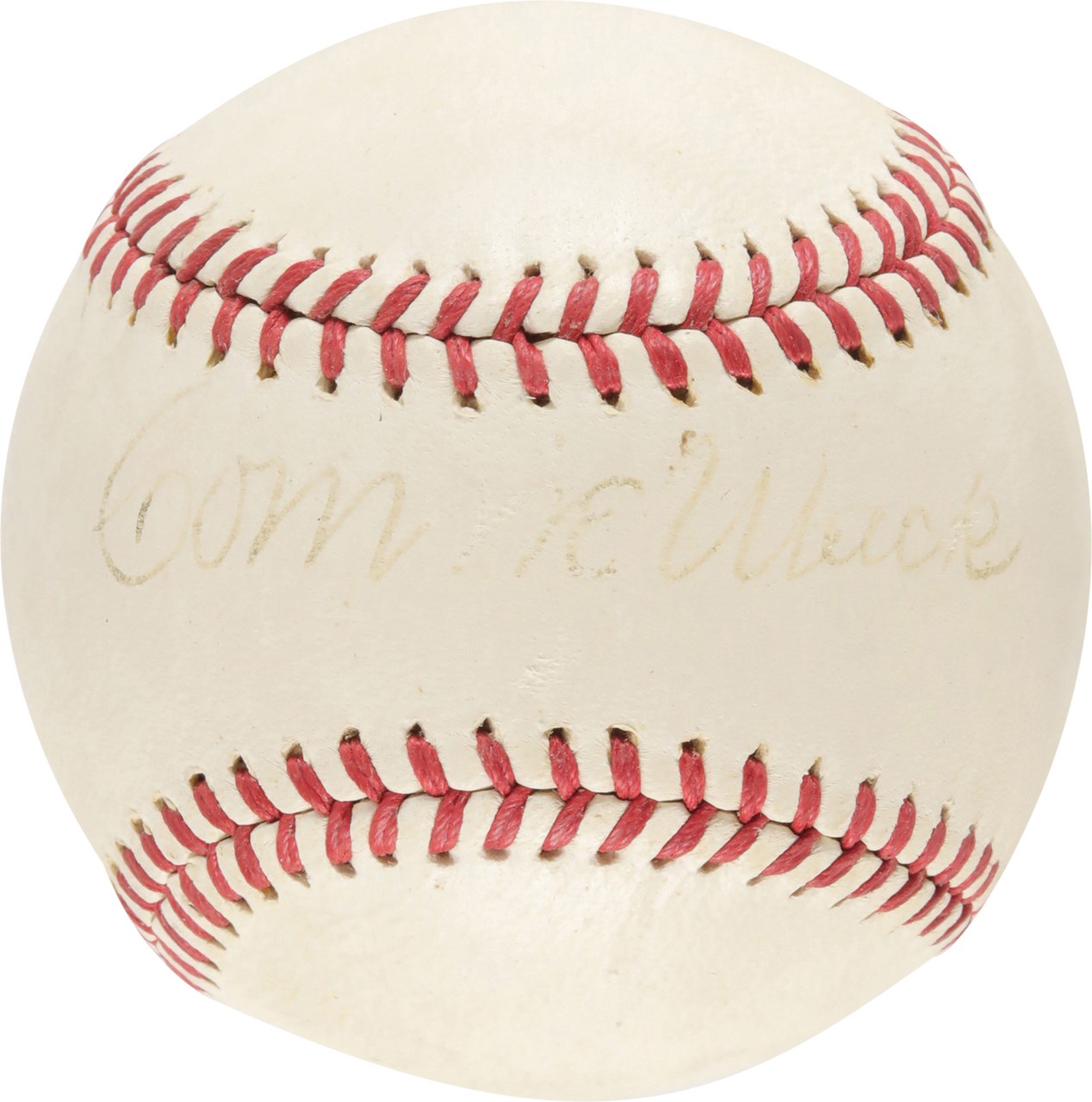 - 1940s Connie Mack Single Signed Baseball (PSA)