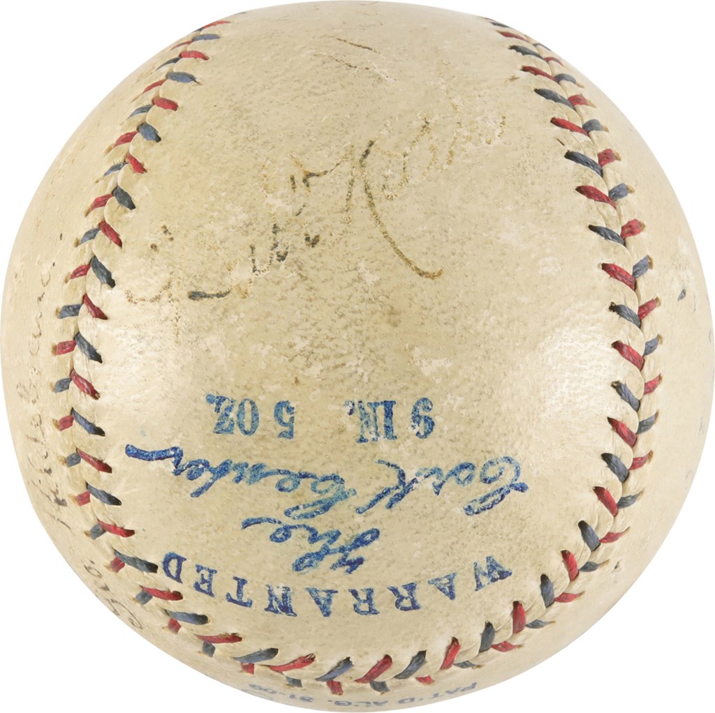 - Circa 1922 Babe Ruth, Ty Cobb, Walter Johnson Mutli-Signed Baseball (PSA)