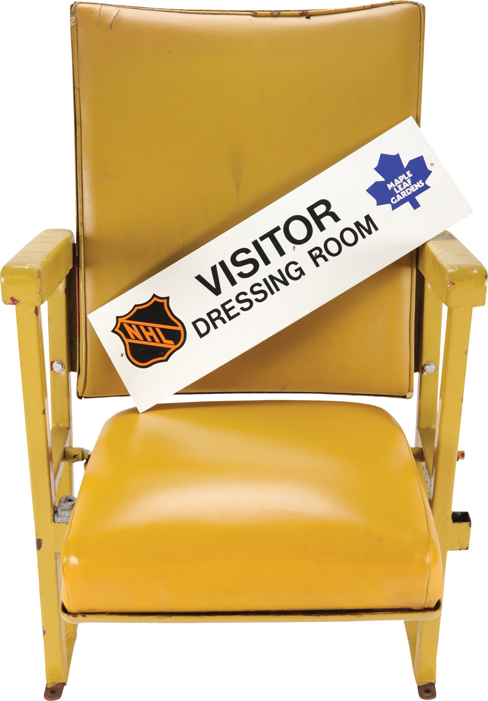 Maple Leaf Gardens Seat and Locker Room Sign