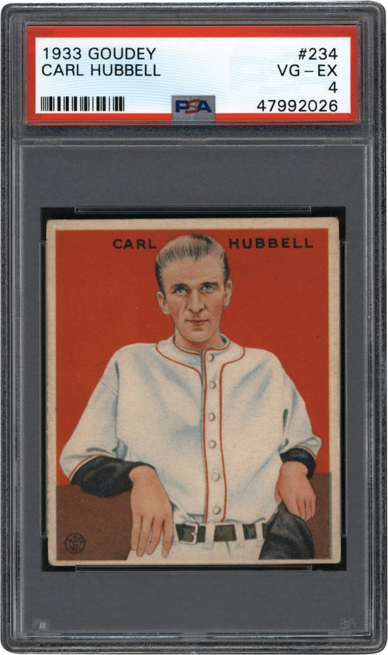 - 1933 Goudey #234 Carl Hubbell PSA VG-EX 4