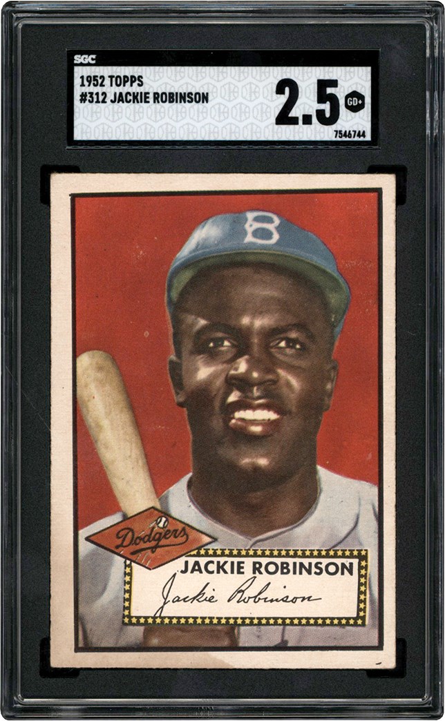 Baseball and Trading Cards - 1952 Topps #312 Jackie Robinson SGC GD+ 2.5