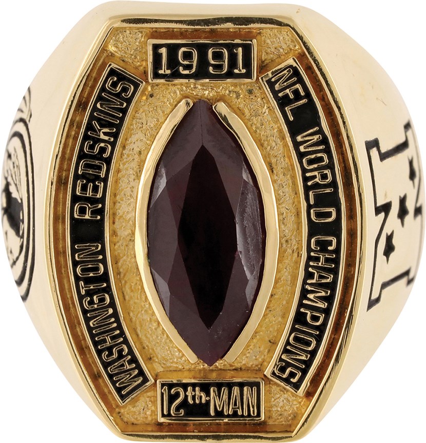 Sports Rings And Awards - 1991 Washington Redskins "12th Man" Championship Ring