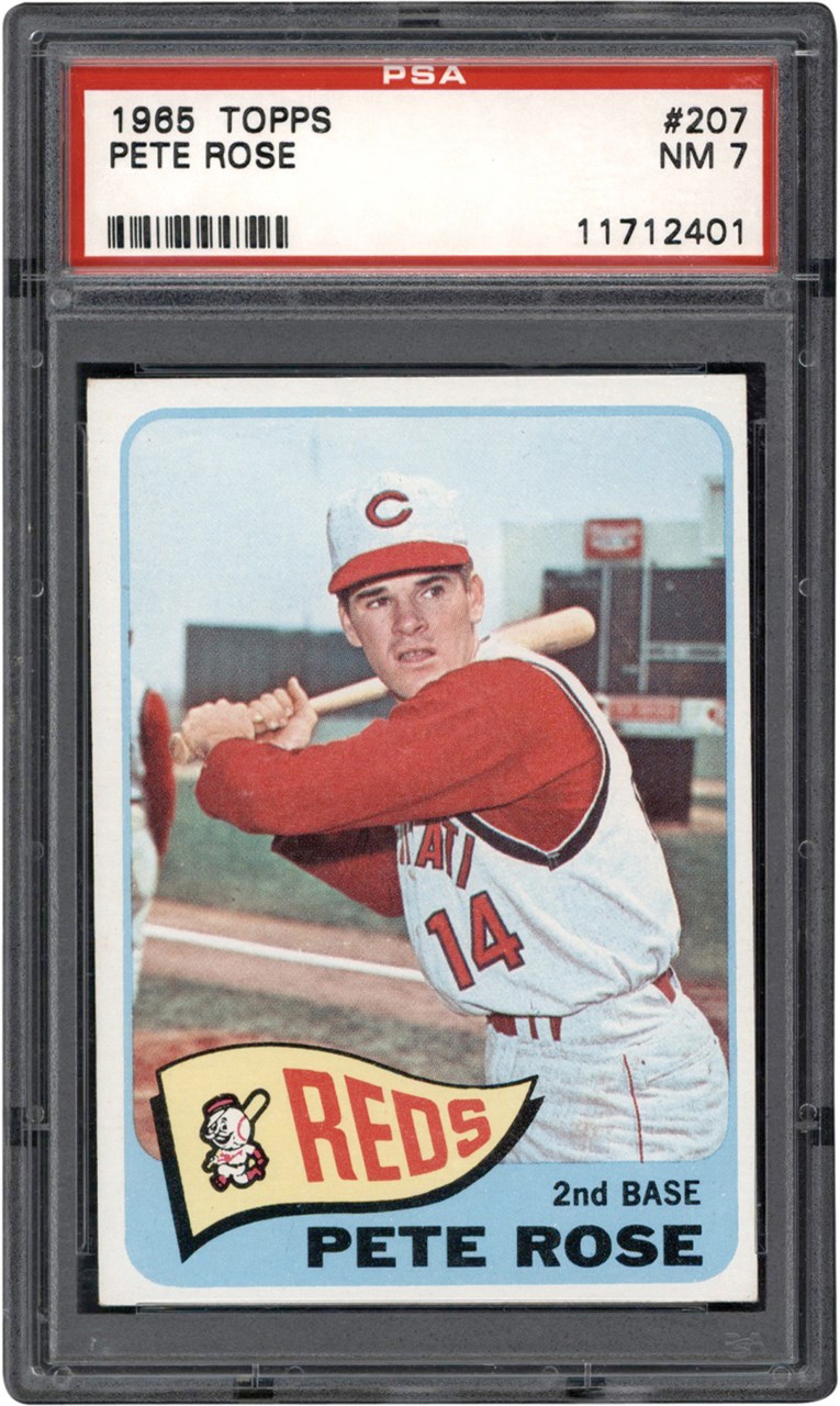 Baseball and Trading Cards - 1965 Topps #207 Pete Rose PSA NM 7