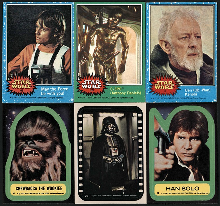 Non-Sports Cards - 1977 Star Wars Complete Set and Stickers w/O-Pee-Chee & C-3PO Error (385) from Troup's Trove