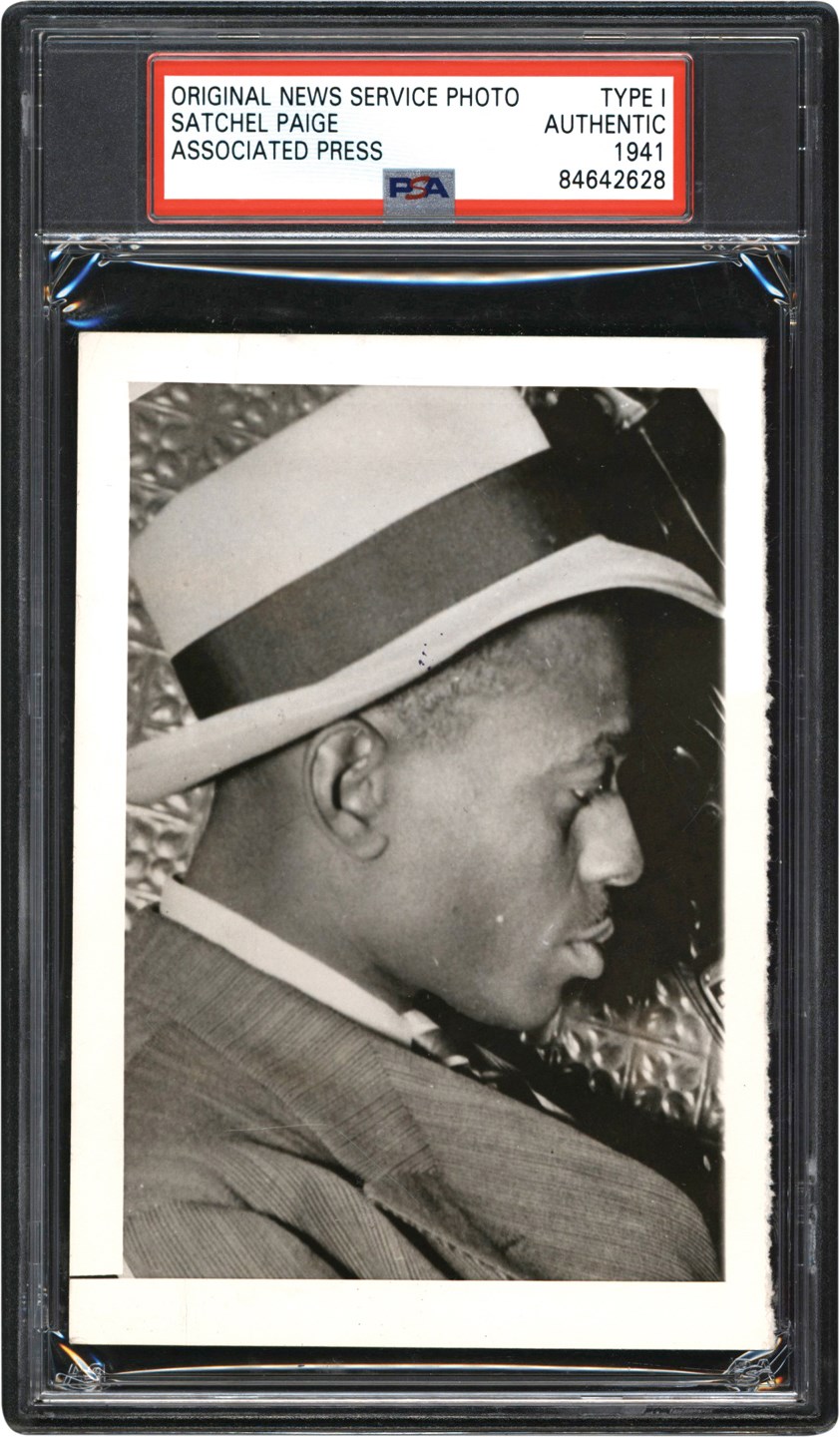 Vintage Sports Photographs - 1941 Satchel Paige Photograph (PSA Type I)