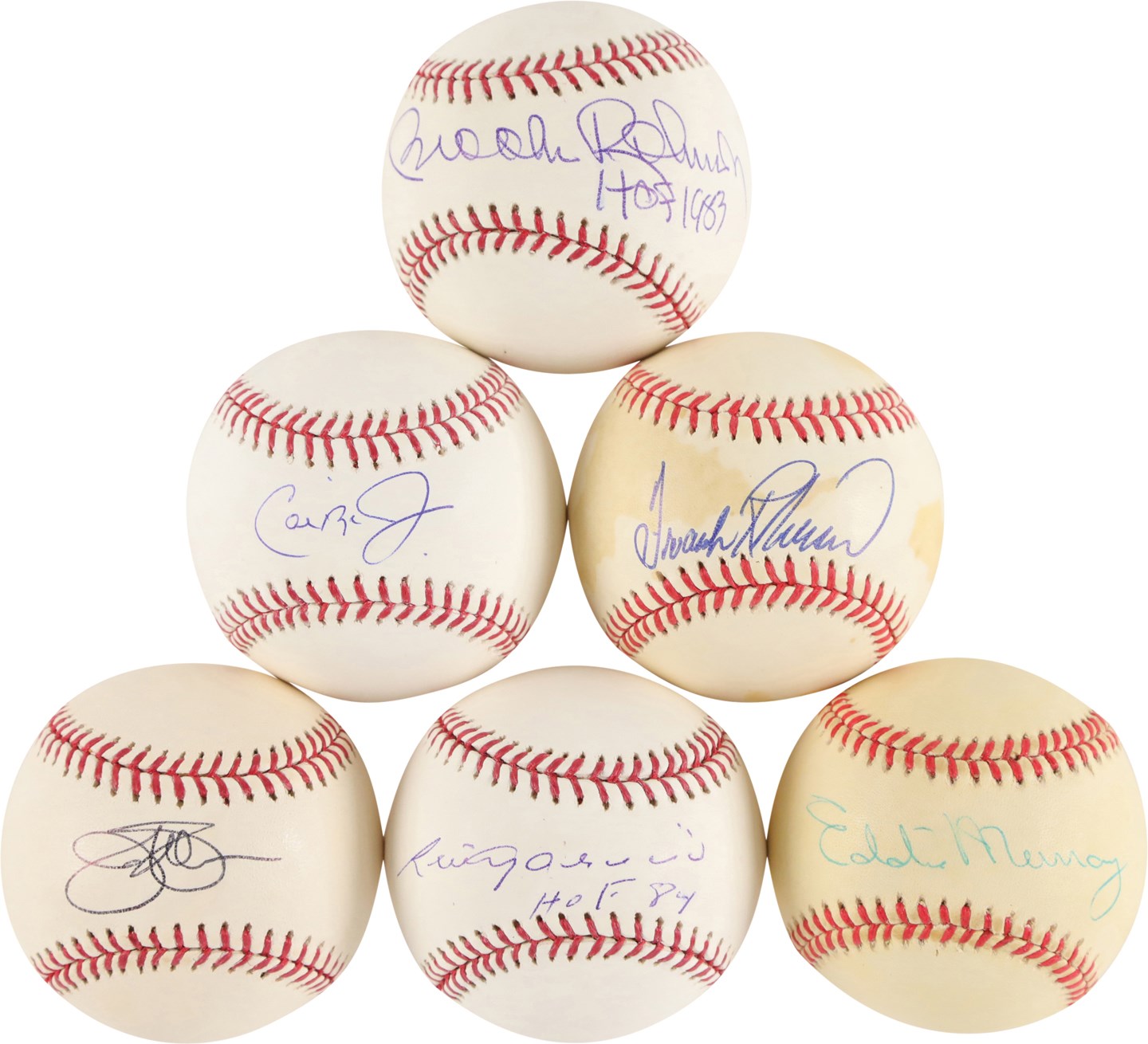 Baseball Autographs - Baltimore Orioles Hall of Famers & Stars Signed Baseball Collection (45)