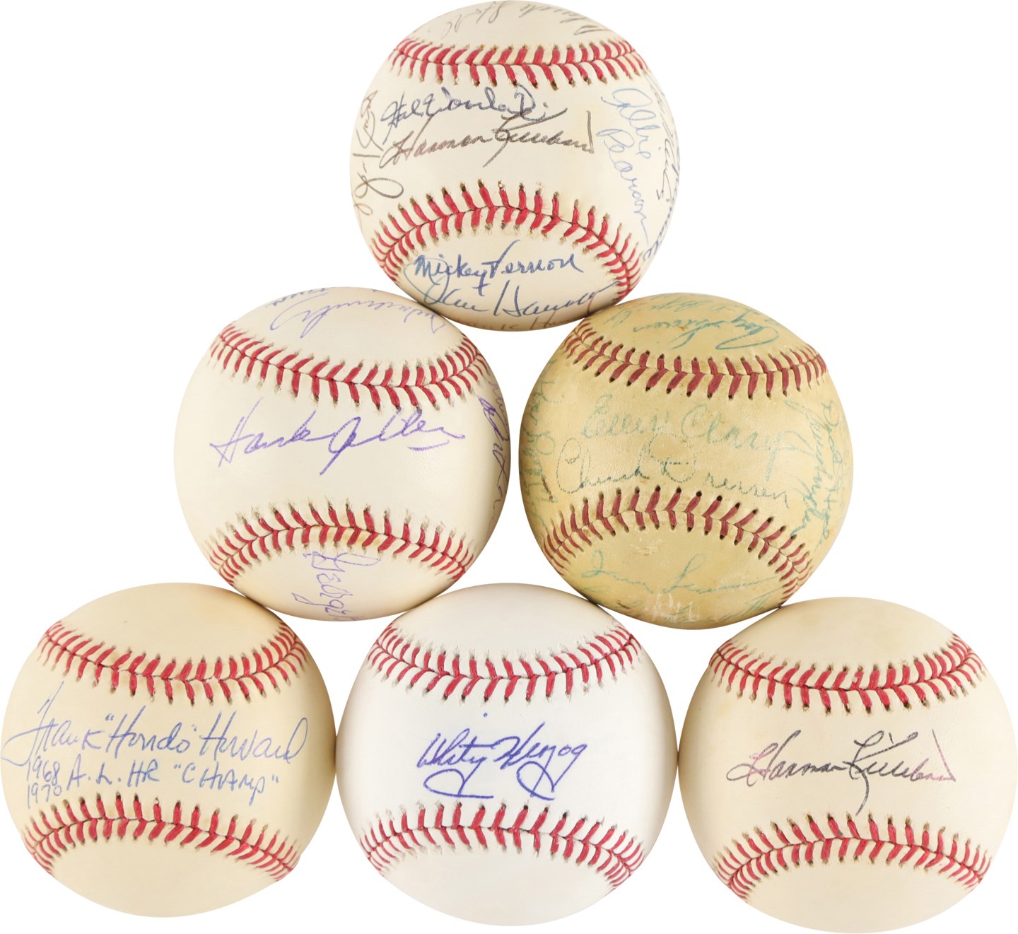 - Washington Senators Greats Signed Baseball Collection (32)