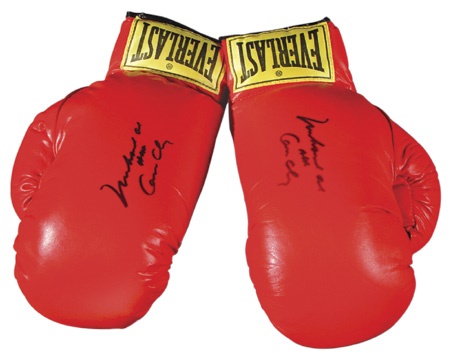 Muhammad Ali A.K.A. Cassius Clay Signed Boxing Gloves