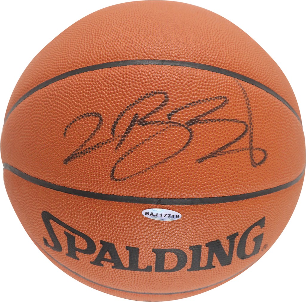Basketball - 2003 LeBron James Rookie Signed Basketball (UDA)
