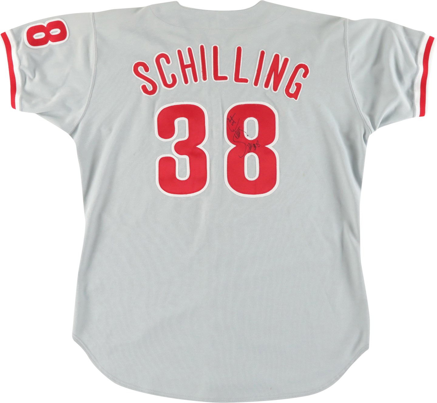 - 1994 Curt Schilling Philadelphia Phillies Signed Game Worn Jersey