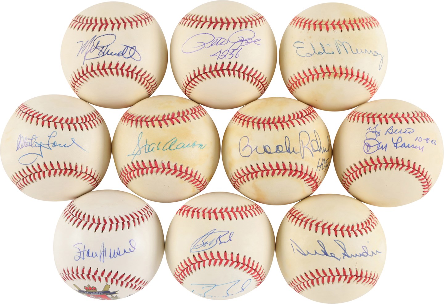 Baseball Autographs - HOFers & Stars Signed Baseball Collection (188)