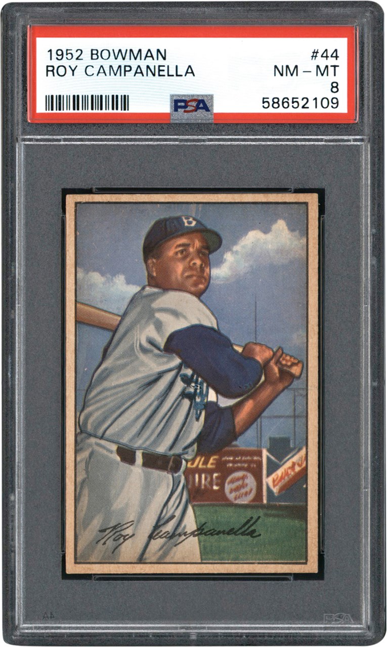 Baseball and Trading Cards - 1952 Bowman #44 Roy Campanella PSA NM-MT 8
