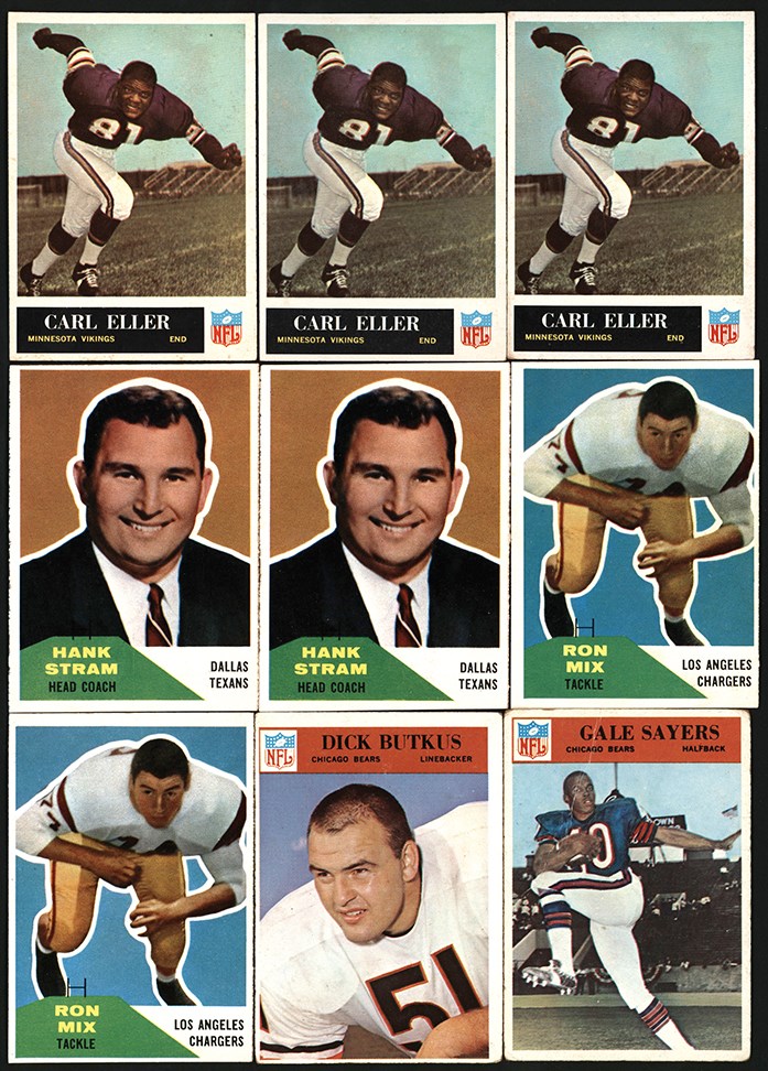 - 1960-1966 Fleer & Philadelphia Football Card Collection (300+) w/ Hank Stram Rookie Card Hoard