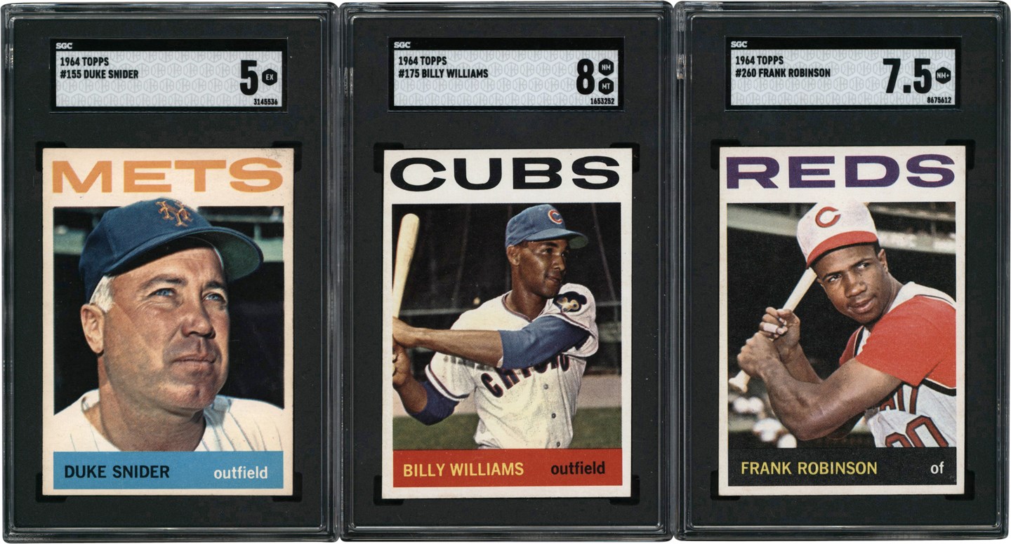 Baseball and Trading Cards - 1964 Topps Baseball Collection (287) w/Billy Williams SGC NM-MT 8