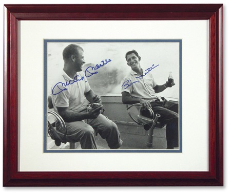 Mickey Mantle and Billy Martin Signed Photo