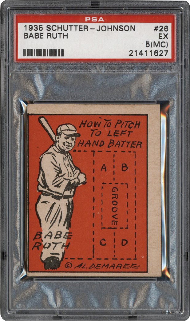 Baseball and Trading Cards - 1935 Schutter-Johnson #26 Babe Ruth PSA EX 5 (MC)