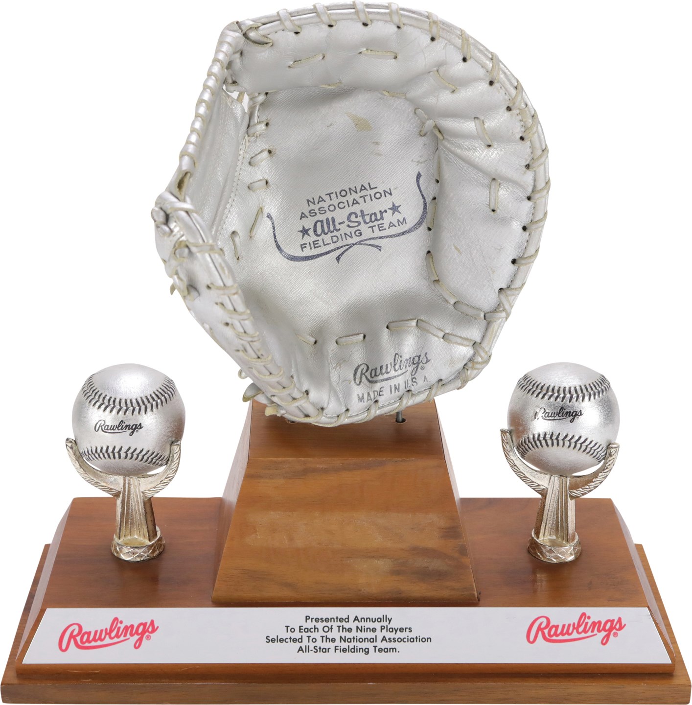 Sports Rings And Awards - National Association All-Star Fielding Team Silver Glove Award