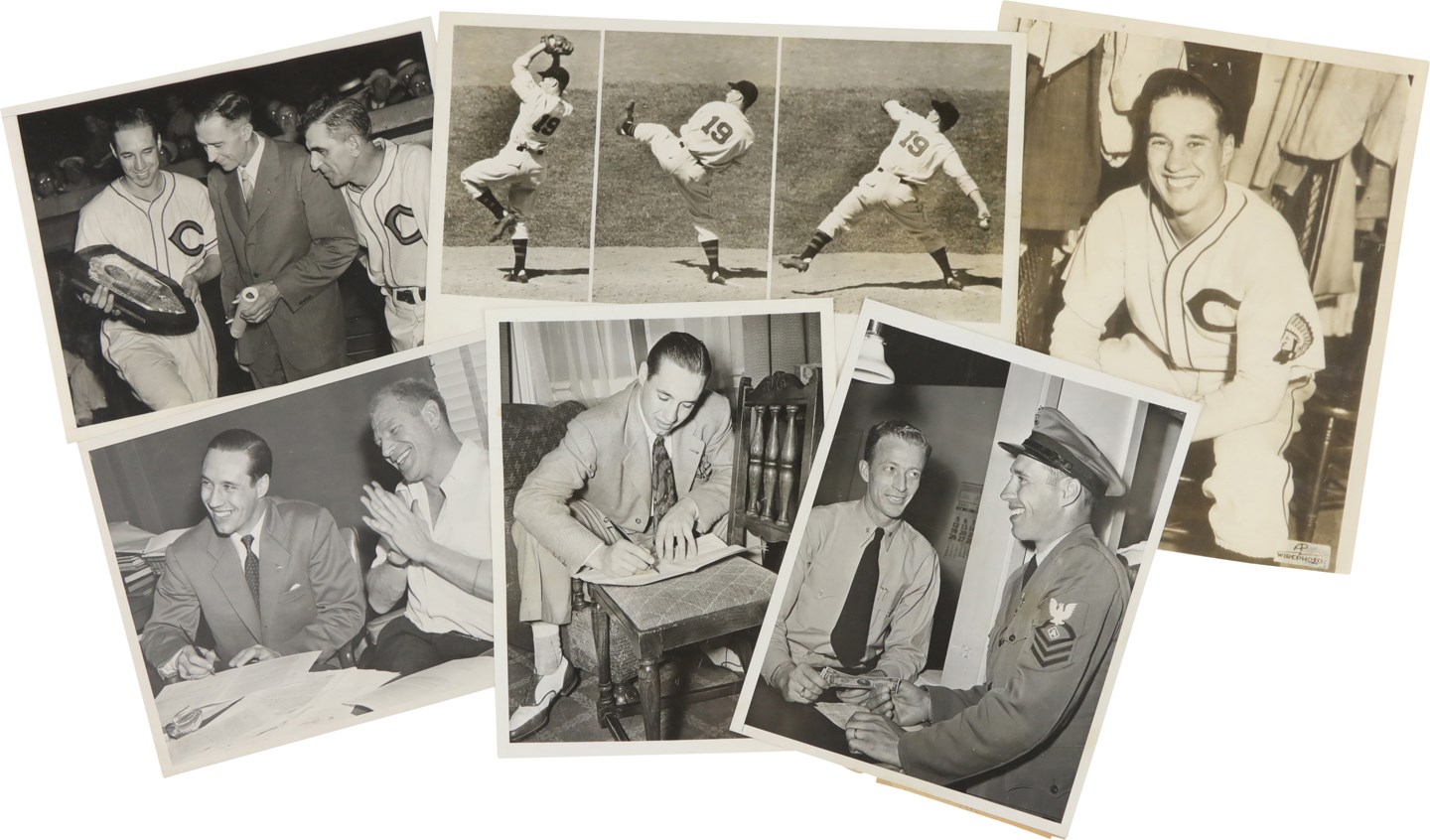 Vintage Sports Photographs - 1930s-40s Bob Feller Original Photograph Archive (10)