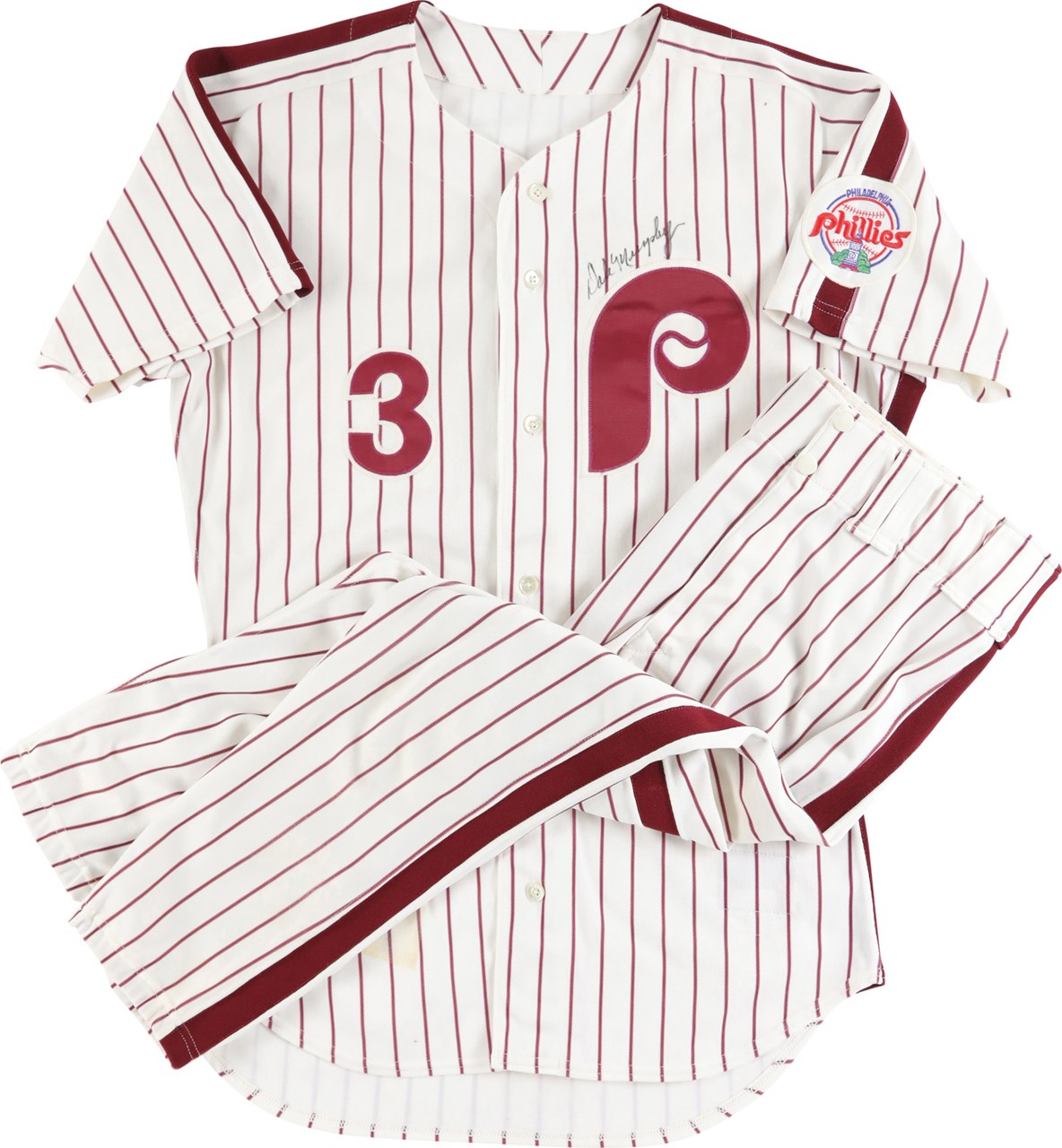 - 1991 Dale Murphy Philadelphia Phillies Signed Game Worn Uniform