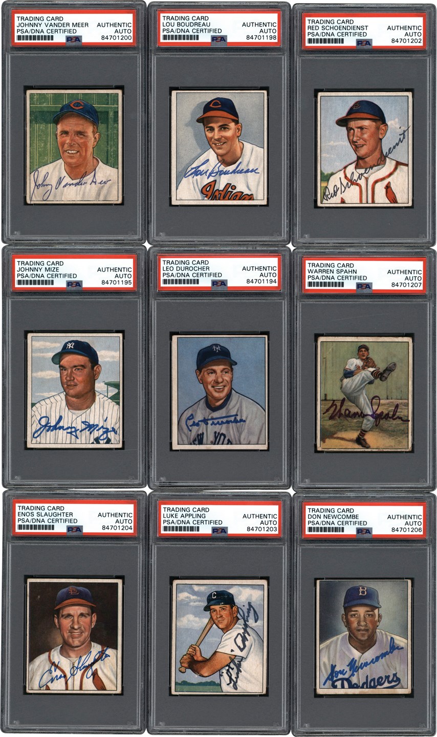 - Signed 1950 Bowman Baseball Collection (97) w/PSA Keys