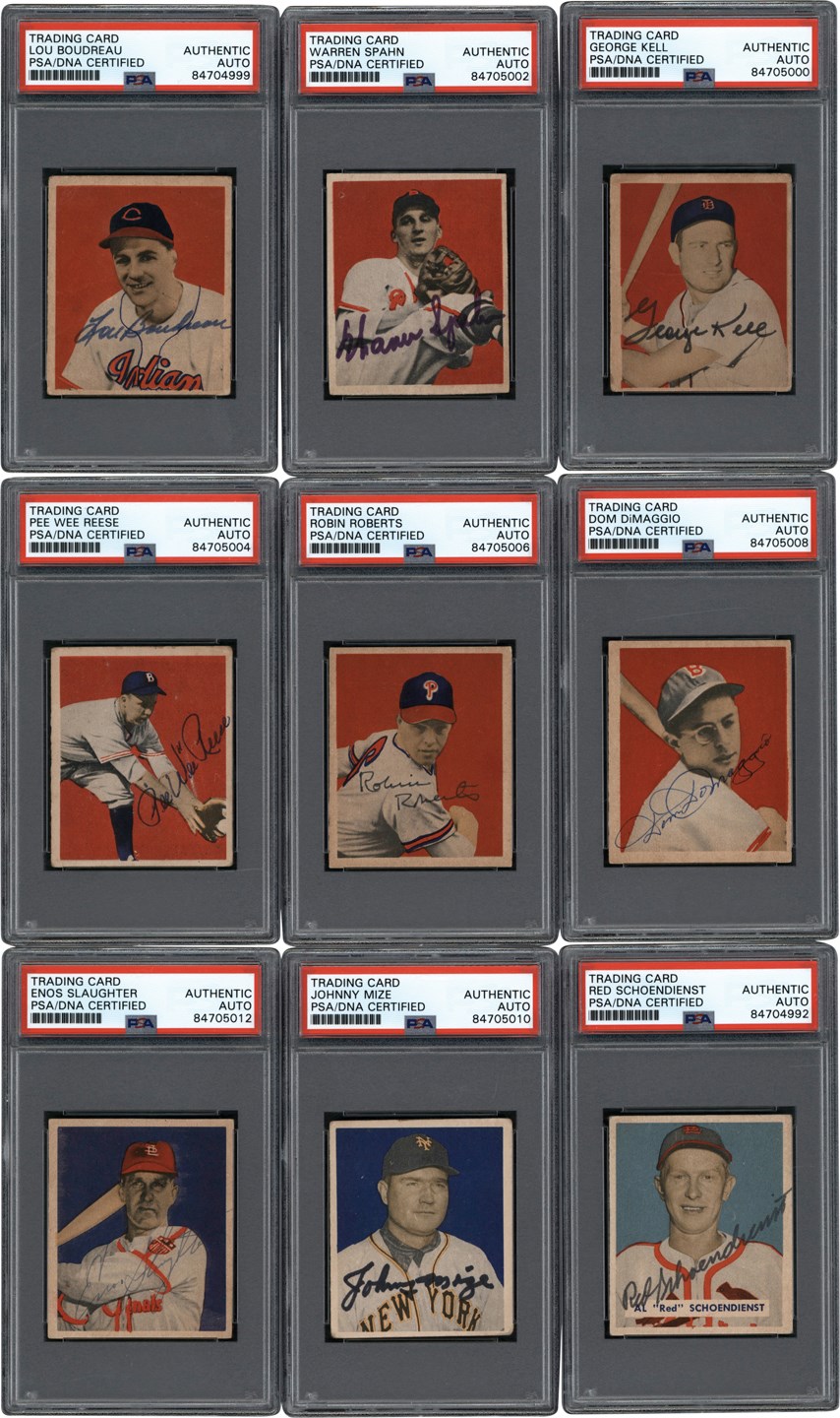 - Signed 1949 Bowman Collection (101) w/PSA/DNA Robin Roberts Rookie Card