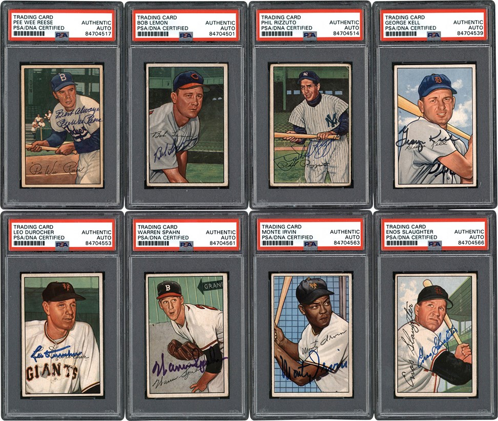 - 1952 Bowman Baseball Signed Card Collection (123)