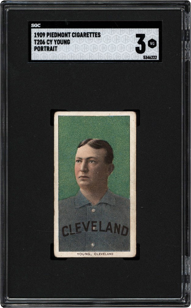 Baseball and Trading Cards - 1909-1911 T206 Cy Young Portrait  SGC VG 3