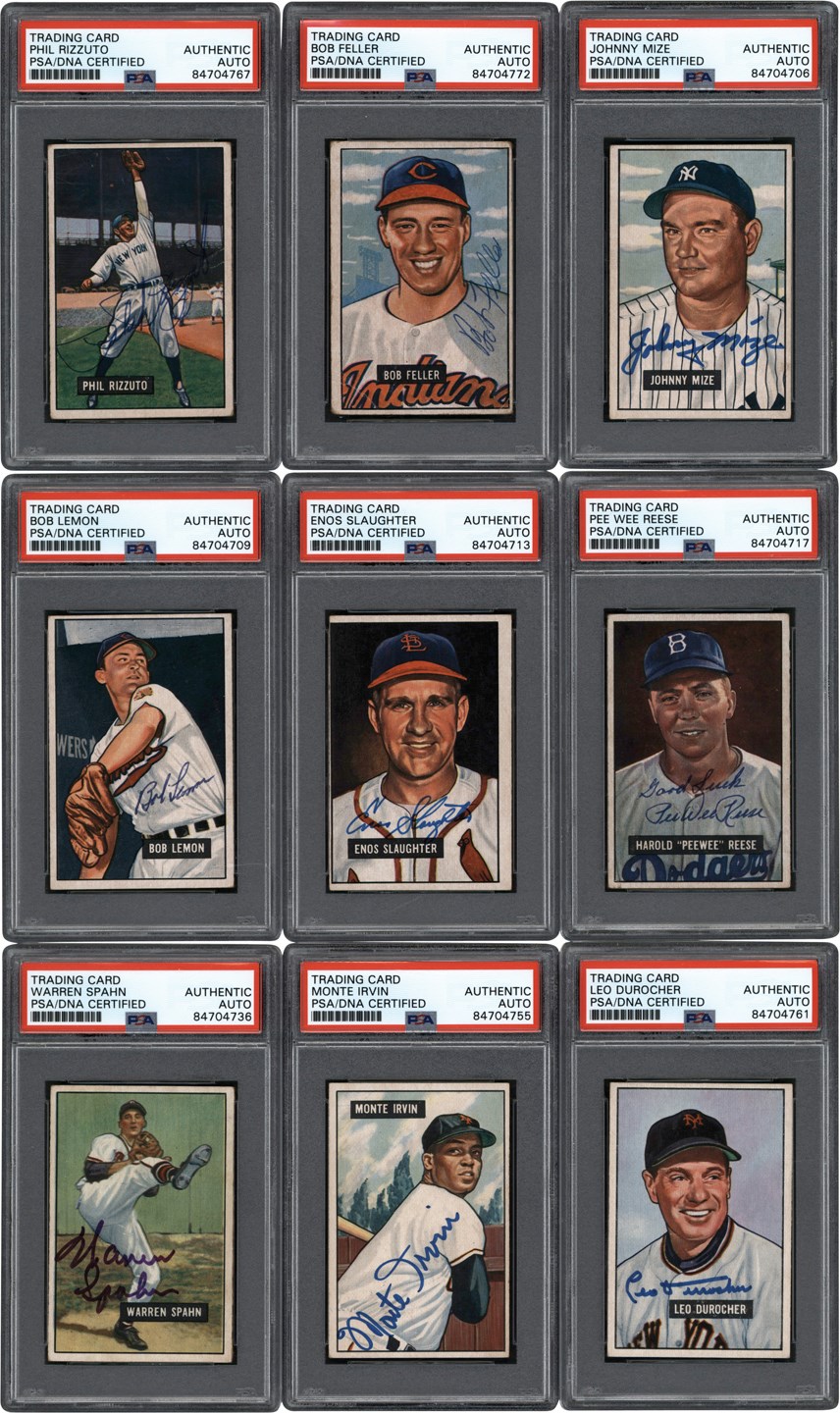 - 1951 Bowman Baseball Signed Card Collection (159)