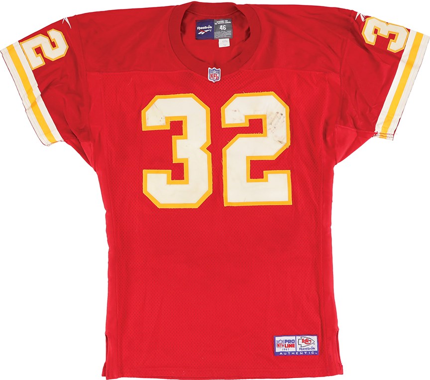 0/5/97 Marcus Allen Photo-Matched Kansas City Chiefs Final Season Signed Game Worn Jersey - His First Matched Jersey to Surface! (Davious Sports Photo-Matched LOA & Sources from Allen Himself)