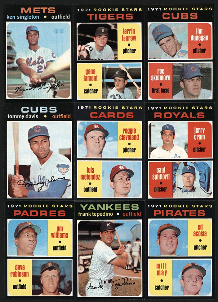 - 1971 Topps Baseball High Grade Card Hoard (2070)