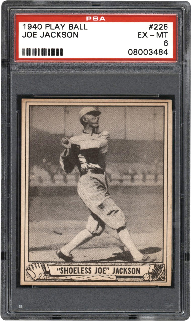 Baseball and Trading Cards - 1940 Play Ball Baseball #225 Joe Jackson PSA EX-MT 6