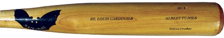 2001 Albert Pujols Game Used Rookie Bat (34”)