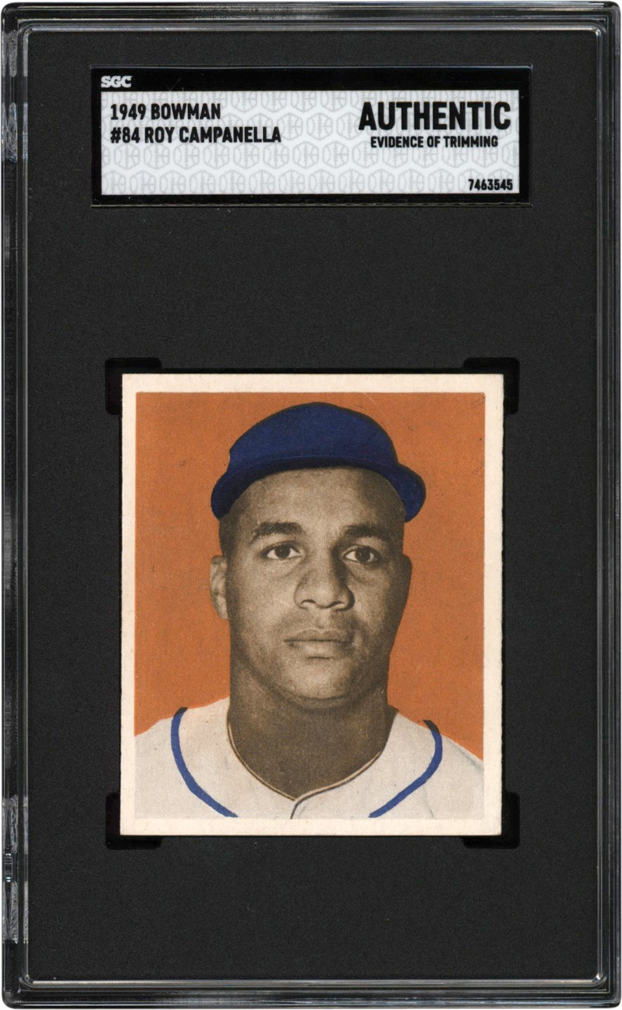 Baseball and Trading Cards - 1949 Bowman #84 Roy Campanella Rookie Card SGC Authentic