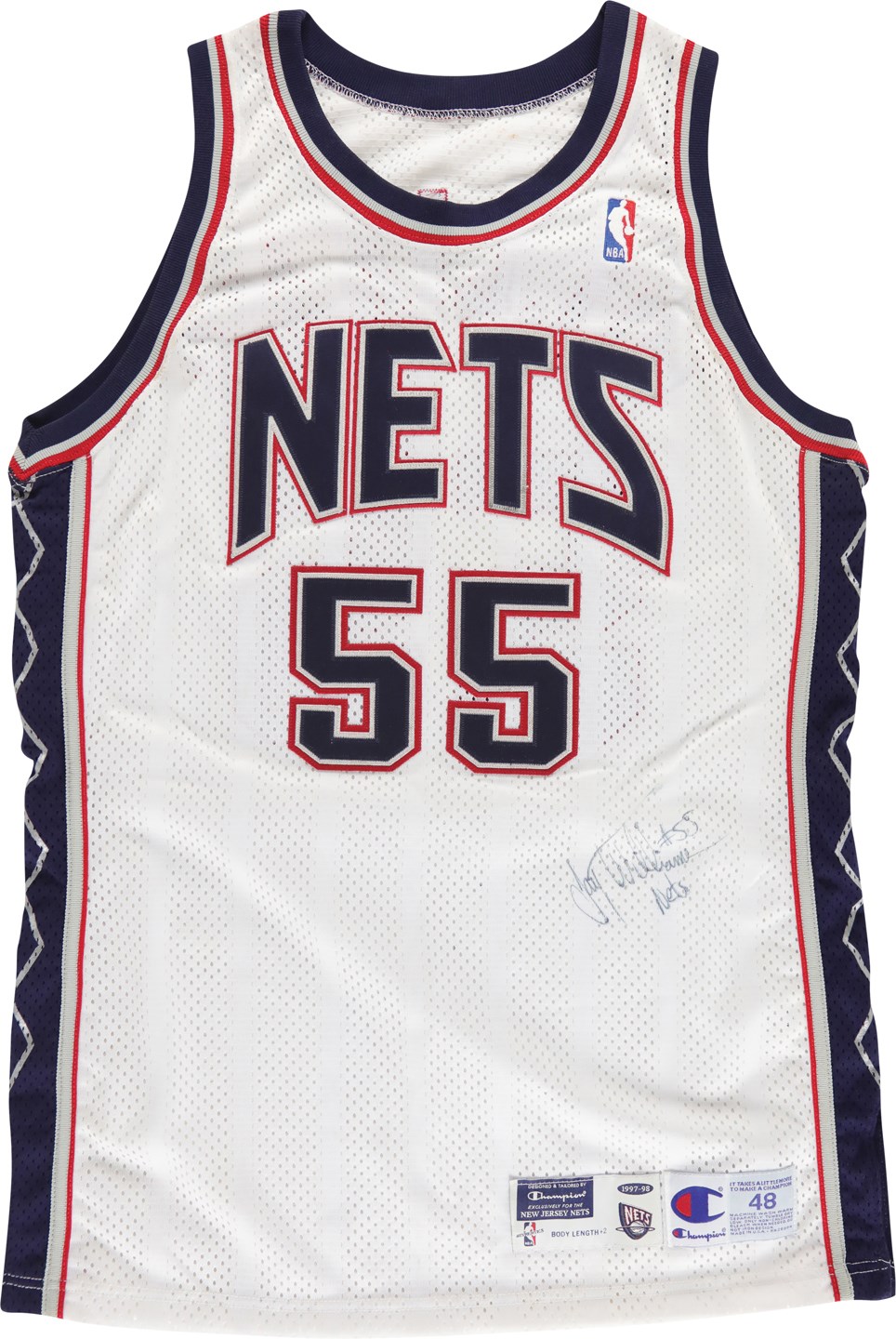 - 1997-98 Jayson Williams New Jersey Nets Game Worn Jersey (PSA)