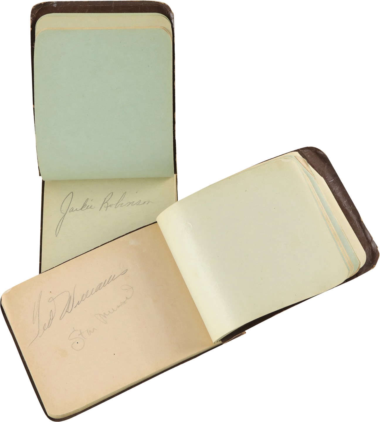 - 1950s Autograph Books w/Jackie Robinson, Roy Campanella, & Ted Williams (PSA)